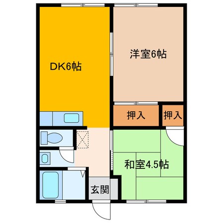 タカラパナハイツの物件間取画像